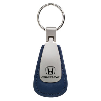 Autogold® - Ridgeline Blue Leather Teardrop Key Chain
