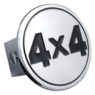 Autogold® - Chrome Hitch Cover with 4x4 Logo for 2" Receivers