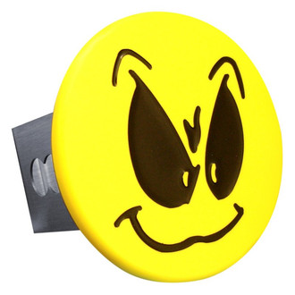 Autogold® - Yellow Hitch Cover with Grimace Smiley Face Logo for 2" Receivers
