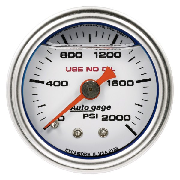 Auto Meter® - Auto Gage Series 1-1/2" Pressure Gauge, 0-2,000 PSI