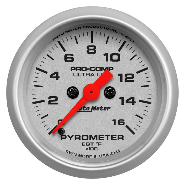 Auto Meter® - Ultra-Lite Series 2-1/16" EGT Pyrometer Gauge, 0-1600 F