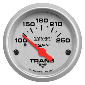 Auto Meter® 4357 - Ultra-Lite Series 2-1/16" Transmission Temperature Gauge, 100-250 F