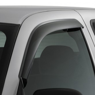 4pcs Dark Smoke Outside Mount Style Sun Rain Guard Vent Shade Window Visors For 88-00 Chevrolet/GMC C1500/C2500/C3500/K1500/K2500/K3500 Extended Cab Pickup with Half Size Rear Doors Only 
