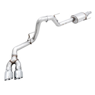 AWE Tuning® - 0FG™ 304 SS Resonator-Back Exhaust System with Dual Side Exit