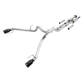 AWE Tuning® - FG™ 304 SS Resonated Performance Cat-Back Exhaust System with Split Rear Exit