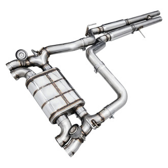 AWE Tuning® - SwitchPath™ 304 SS Cat-Back Exhaust System with Quad Rear Exit