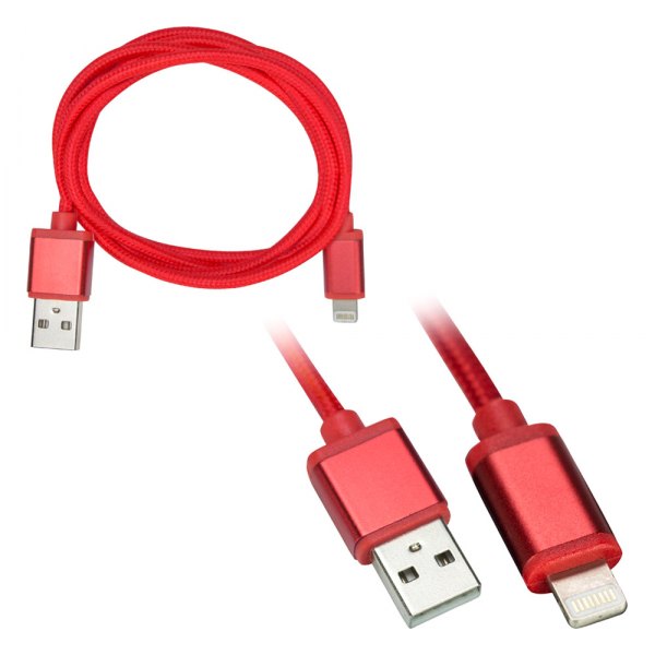 Axxess® - 3' Red Lightning to USB Charging/Data Cable