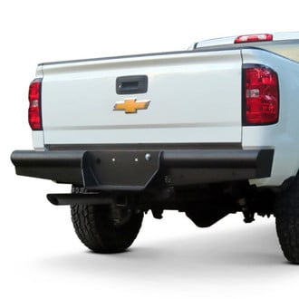 Back Road® - Pipe Force Series Full Width Black Powder Coated Rear HD Bumper