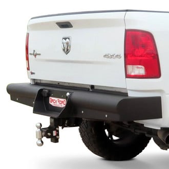 Back Road® - Pipe Force Series Full Width Black Powder Coated Rear HD Bumper