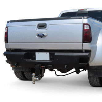 Back Road® - Premier Series Full Width Black Powder Coated Rear HD Bumper