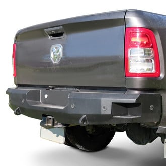 Back Road® - Premier Series Full Width Black Powder Coated Rear HD Bumper