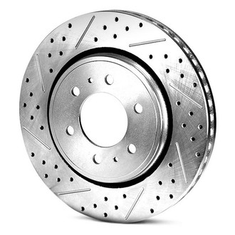 Baer® - Replacement Drilled and Slotted 1-Piece Front Driver Side Brake Rotor