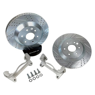 Baer® - BIG Claw Drilled and Slotted 1-Piece Rear Brake Rotor Kit