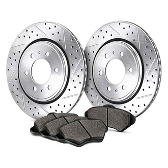 Baer® - Sport Drilled and Slotted Front Brake Kit