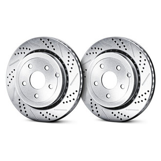 Baer® - Sport Decela Drilled and Slotted 1-Piece Front Brake Rotors