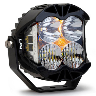 Baja Designs® - LP4 Pro™ 5.1" 60W/4.83W Round Driving/Combo Beam LED Light, with Amber DRL