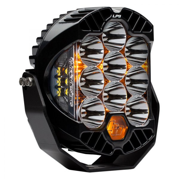 Baja Designs® - LP9 Pro™ 8" 105W/2.8W Round Spot Beam Amber/White LED Light