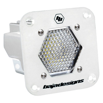 Baja Designs® - S1™ Flush Mount 2.1" 20W Square White Housing Spot Beam LED Light