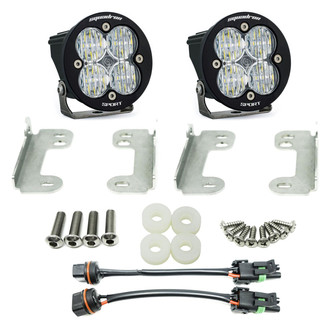 Baja Designs® - Fog Light Location Mounted Squadron-R Sport™ 3" 2x26W Round Wide Cornering Beam LED Light Kit