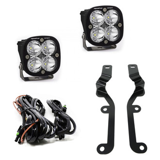 Baja Designs® - A-Pillar Mounted Squadron Sport™ 3" 2x26W Square Spot Beam LED Lights Kit
