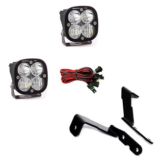 Baja Designs® - A-Pillar Mounted Squadron Pro™ 3" 2x40W Square Driving/Combo Beam LED Lights Kit