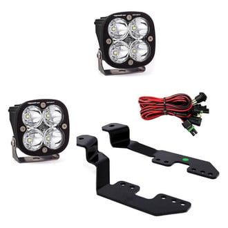 Baja Designs® - A-Pillar Mounted Squadron Sport™ 3" 2x26W Square Spot Beam LED Lights Kit