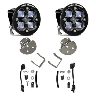 Baja Designs® - Fog Light Location Mounted Squadron SAE™ 3.1" 2x22W Square Wide Cornering Beam LED Light Kit