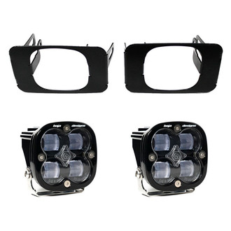 Baja Designs® - Fog Light Location Mounted Squadron SAE™ 3.1" 2x22W Square Wide Cornering Beam LED Light Kit