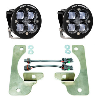 Baja Designs® - Fog Light Location Mounted Squadron-R SAE™ 3.1" 2x22W Round Wide Cornering Beam LED Light Kit