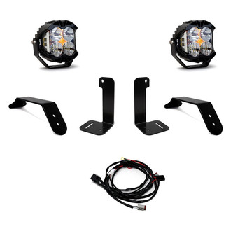 Baja Designs® - LP4 Pro™ 5.1" 2x60W/4.83W Round Driving/Combo Beam LED Light Kit, with Amber DRL