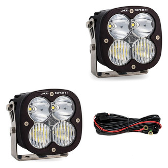 Baja Designs® - Bumper Mounted XL Sport™ 4.43" 2x26W Square Driving/Combo Beam LED Light Kit