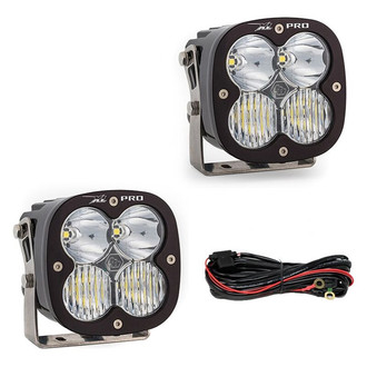 Baja Designs® - Bumper Mounted XL Pro™ 4.43" 2x40W Square Driving/Combo Beam LED Light Kit