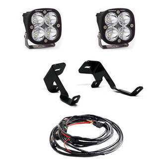 Baja Designs® - A-Pillar Mounted Squadron Sport™ 3" 2x26W Square Spot Beam LED Light Kit