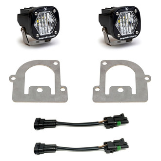 Baja Designs® - Fog Light Location Mounted S1™ 2.1" 2x20W Square Wide Cornering Beam LED Light Kit