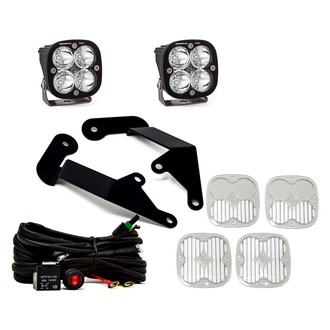 Baja Designs® - A-Pillar Mounted Squadron Sport™ 3" 2x26W Square Spot Beam LED Light Kit