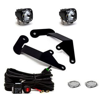 Baja Designs® - A-Pillar Mounted S1™ 2.1" 2x20W Square Spot Beam LED Light Kit