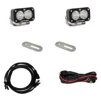 Baja Designs® - Rear Bumper Mounted S2 Sport™ 2.93" 2x12W Rectangular Wide Cornering Beam LED Light Kit