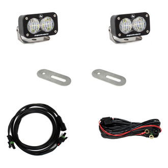 Baja Designs® - Rear Bumper Mounted S2 Sport™ 2.93" 2x12W Rectangular Wide Cornering Beam LED Light Kit