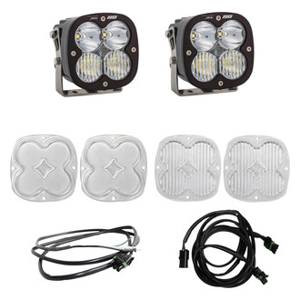 Baja Designs® - A-Pillar Mounted XL80™ 4.4" 2x80W Square Driving/Combo Beam LED Light Kit, with Upfitter