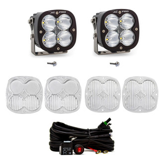 Baja Designs® - Fog Light Location Mounted XL Pro™ 4.43" 2x40W Square Driving/Combo Beam LED Light Kit
