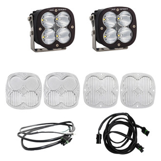 Baja Designs® - A-Pillar Mounted XL Sport™ 4.43" 2x26W Square Driving/Combo Beam LED Light Kit, with Upfitter