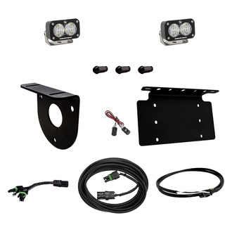 Baja Designs® - Reverse Mounted S2 Sport™ 2x12W Rectangular Wide Cornering Beam LED Light Kit, with Upfitter