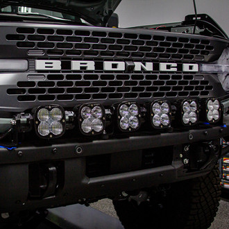 Baja Designs® - Front Bumper Mounted XL Linkable™ 156W Dual Row Multi-Pattern Beam LED Light Bar Kit, with Upfitter