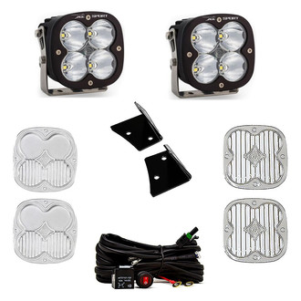 Baja Designs® - A-Pillar Mounted XL Sport™ 4.43" 2x26W Square Spot Beam LED Light Kit