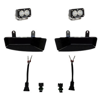 Baja Designs® - Fog Light Location Mounted S2 Sport™ 2.93" 2x12W Rectangular Wide Cornering Beam LED Light Kit