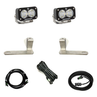 Baja Designs® - Reverse Mounted S2 Sport™ 2.93" 2x12W Rectangular Wide Cornering Beam LED Light Kit