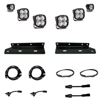 Baja Designs® - Fog Light Location Mounted Squadron Unlimited™ and S1™ 2x26W/2x40W/2x12W Square Wide Cornering Beam LED Light Kit