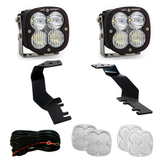 Baja Designs® - A-Pillar Mounted XL Sport™ 4.43" 2x26W Square Driving/Combo Beam LED Light Kit