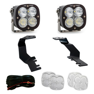 Baja Designs® - A-Pillar Mounted XL Pro™ 4.43" 2x40W Square Driving/Combo Beam LED Light Kit