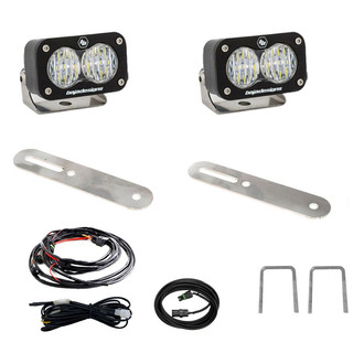 Baja Designs® - Rear Bumper Mounted S2 Sport™ 2.93" 2x12W Rectangular Wide Cornering Beam LED Light Kit